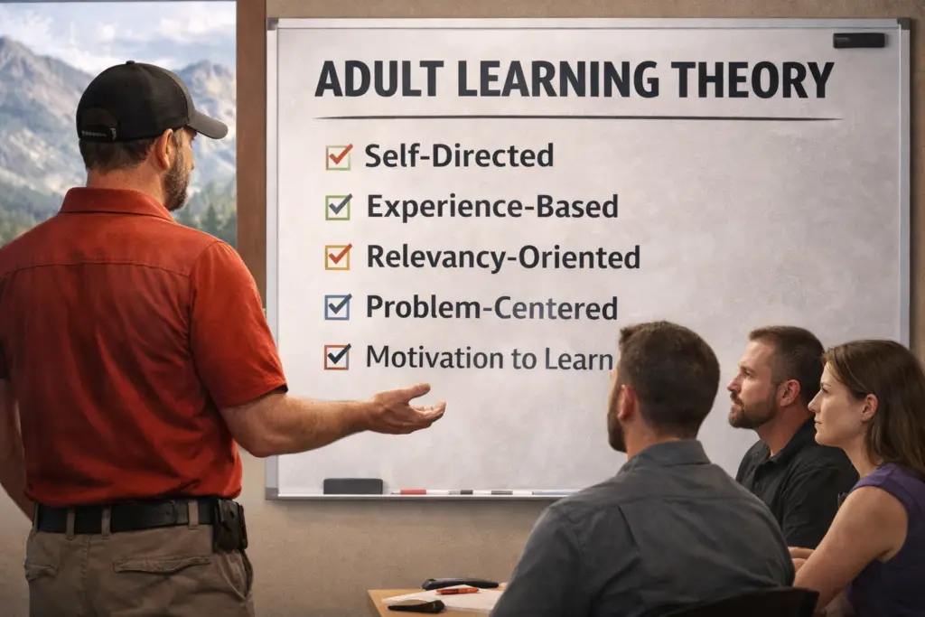 teaching adult learning theory in nature