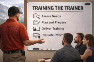 training session with instructor and learners